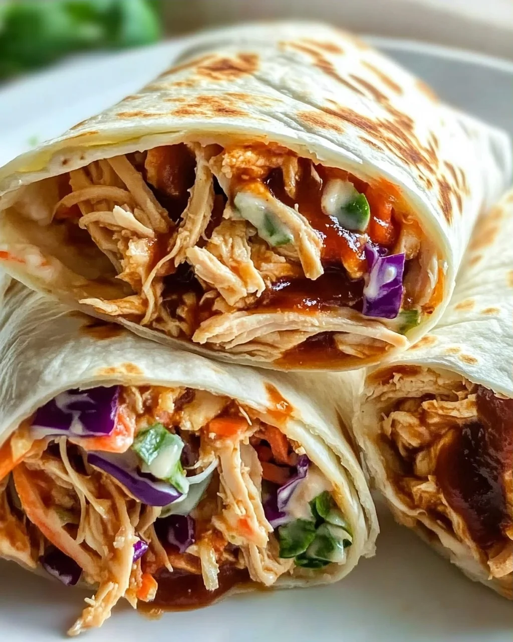 BBQ Hähnchen Coleslaw Wraps – Dein schnelles Lieblingsgericht!