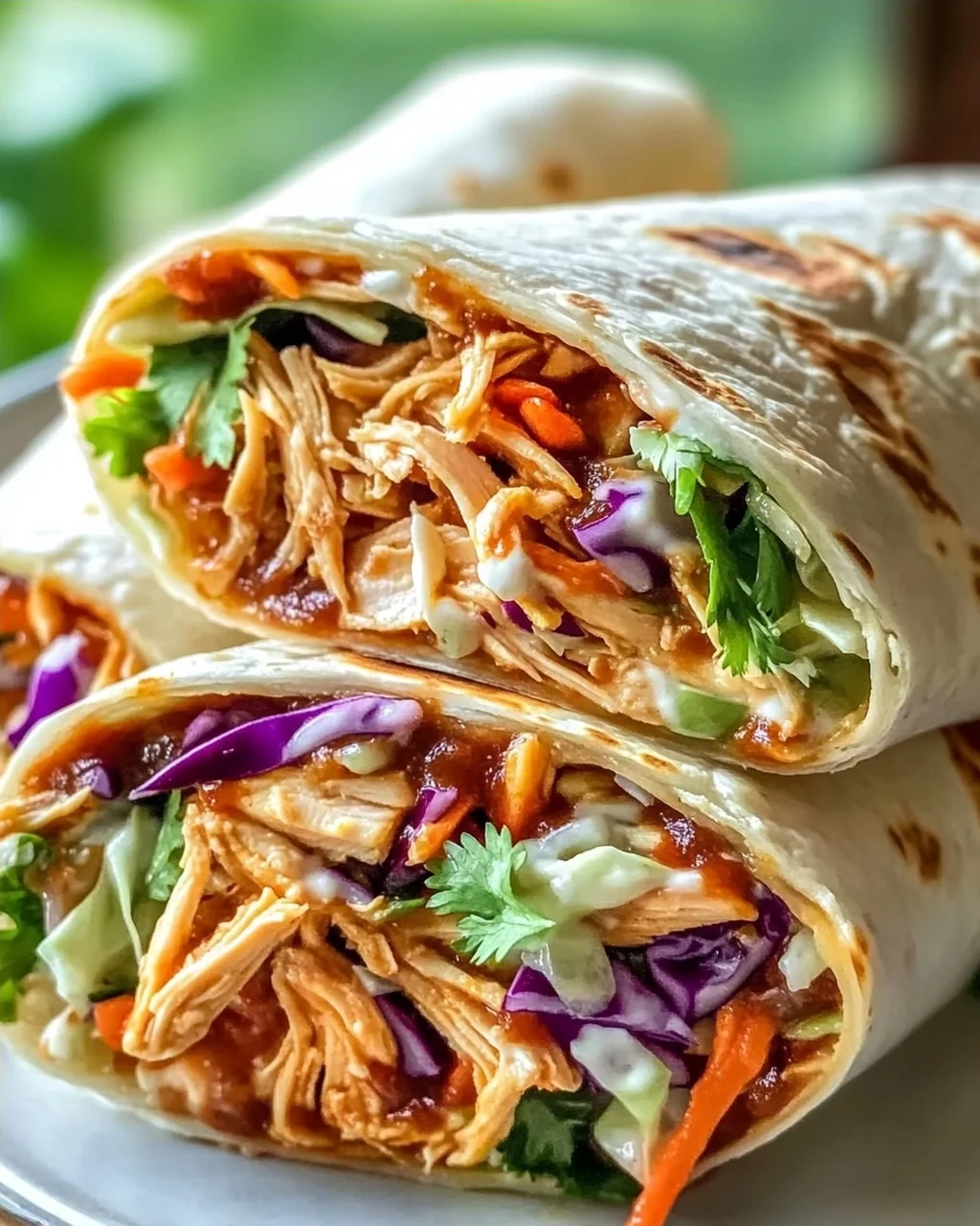 BBQ Hähnchen Coleslaw Wraps – Dein schnelles Lieblingsgericht!