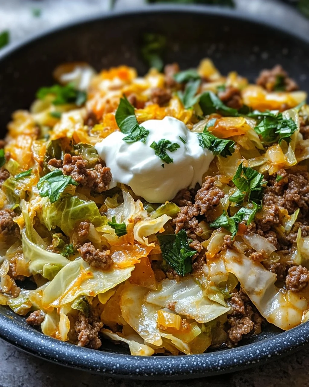 Bombastische Spitzkohl-Hackfleisch-Pfanne
