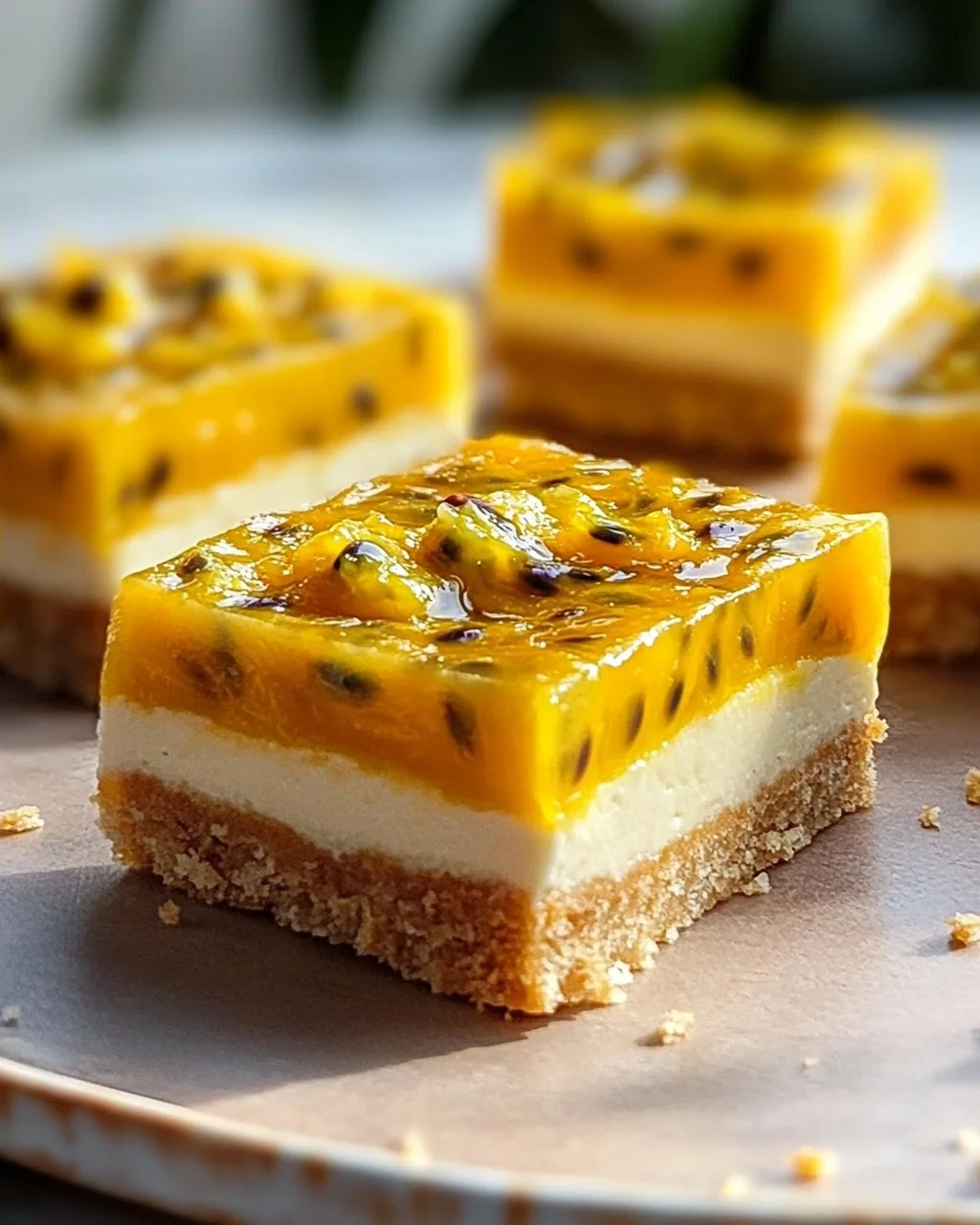 Cremige Mango-Passionsfrucht-Riegel: Tropischer Genuss!