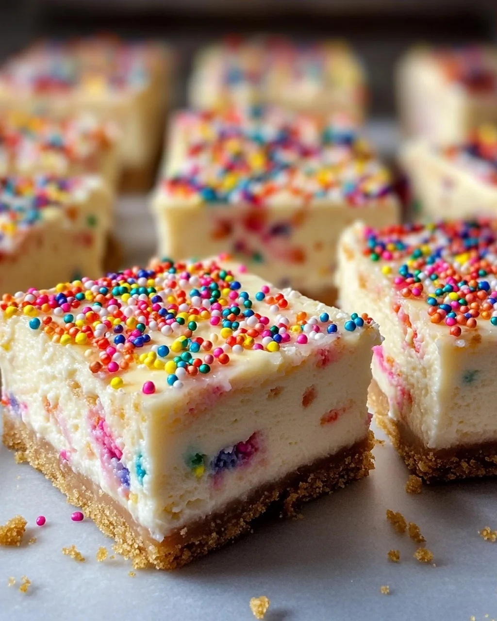 Easy Funfetti Birthday Cheesecake Bars Recipe for Celebrations