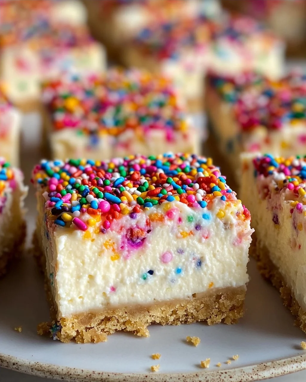 Easy Funfetti Birthday Cheesecake Bars Recipe for Celebrations