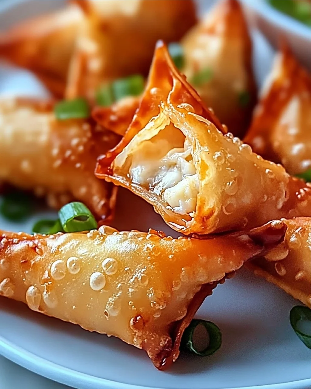 Einfache Reisblatt-Krabben-Rangoons