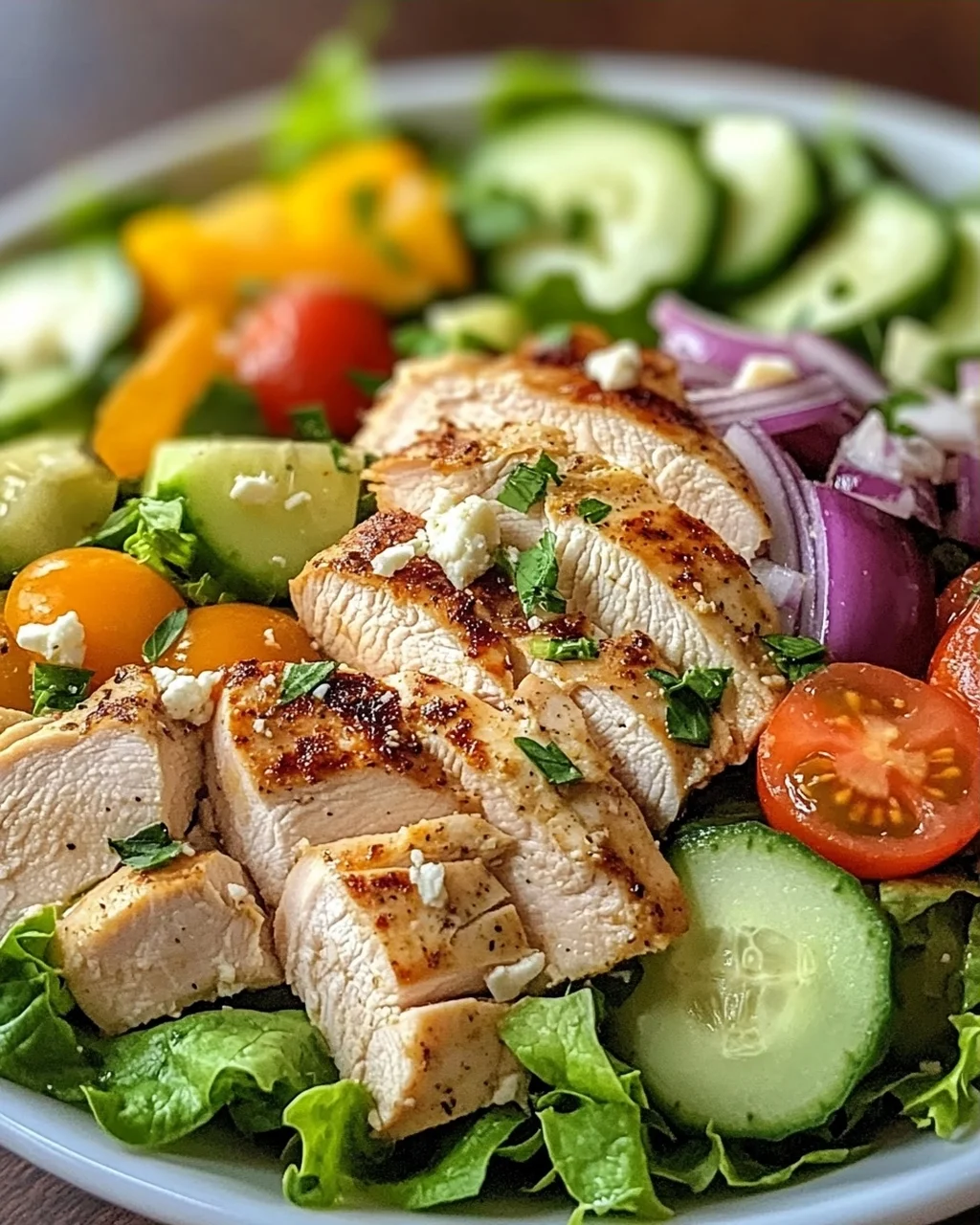 Einfacher Hähnchen Salat