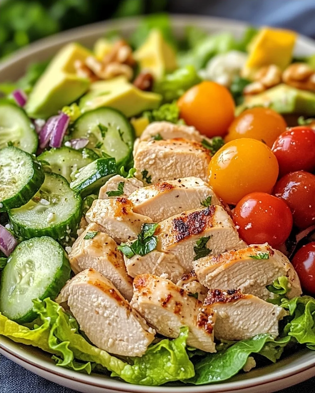 Einfacher Hähnchen Salat