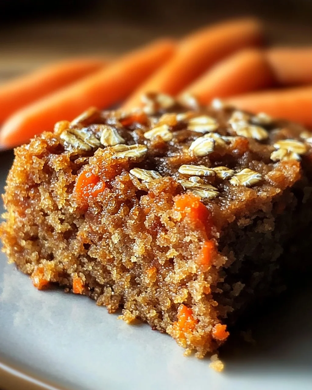 Einfacher Mehlfreier Haferflocken Karottenkuchen