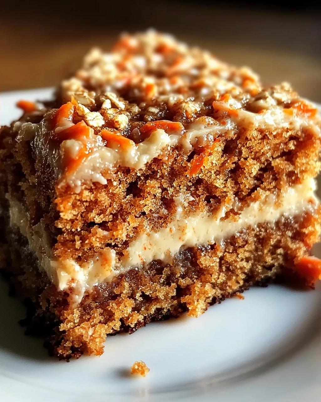 Einfacher Mehlfreier Haferflocken Karottenkuchen