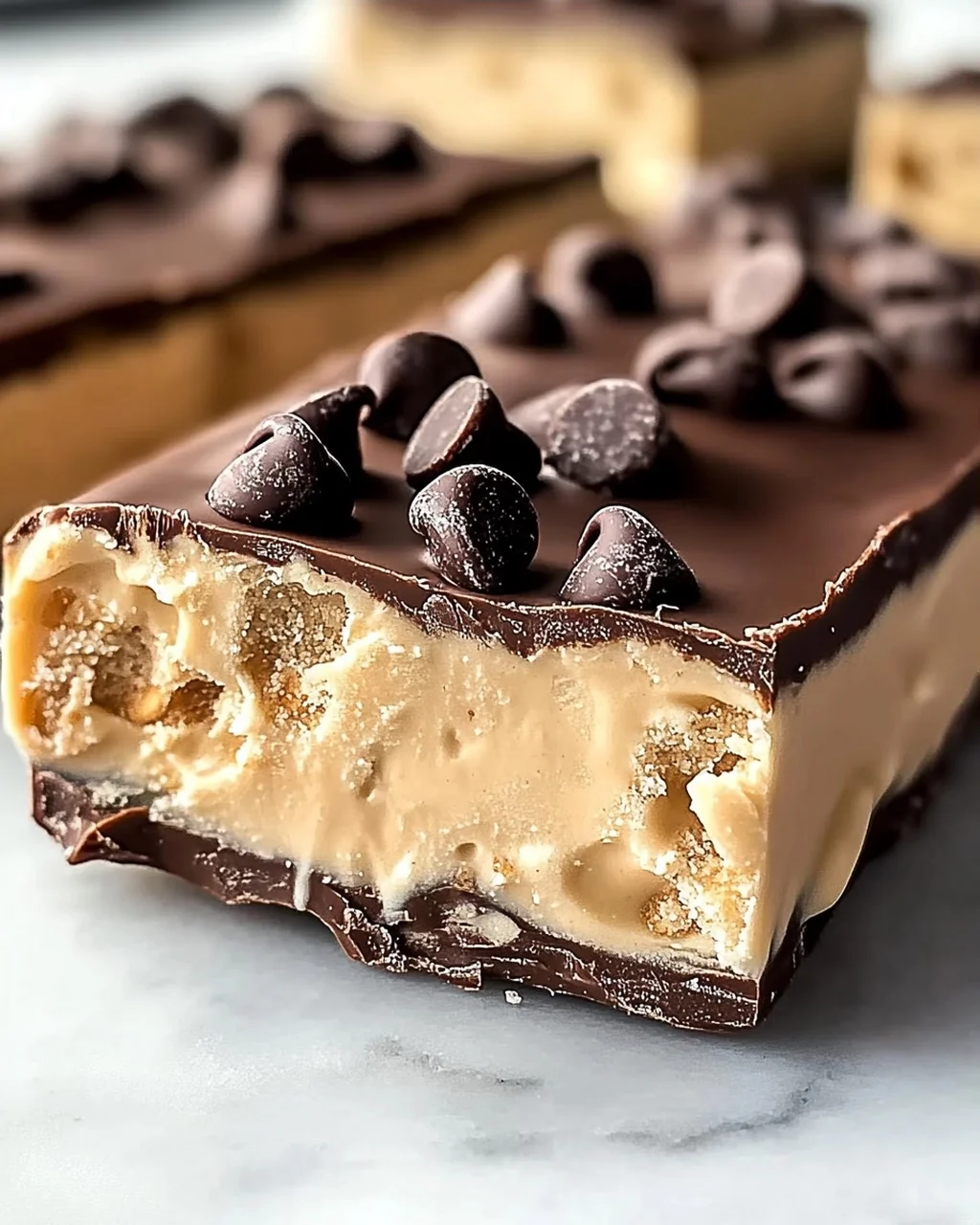 Erdnussbutter gefrorene Joghurt Riegel selber machen