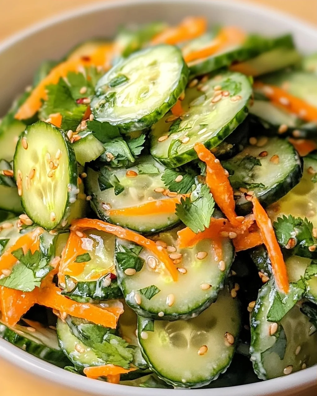 Erfrischender Asiatischer Gurkensalat für den Sommer!
