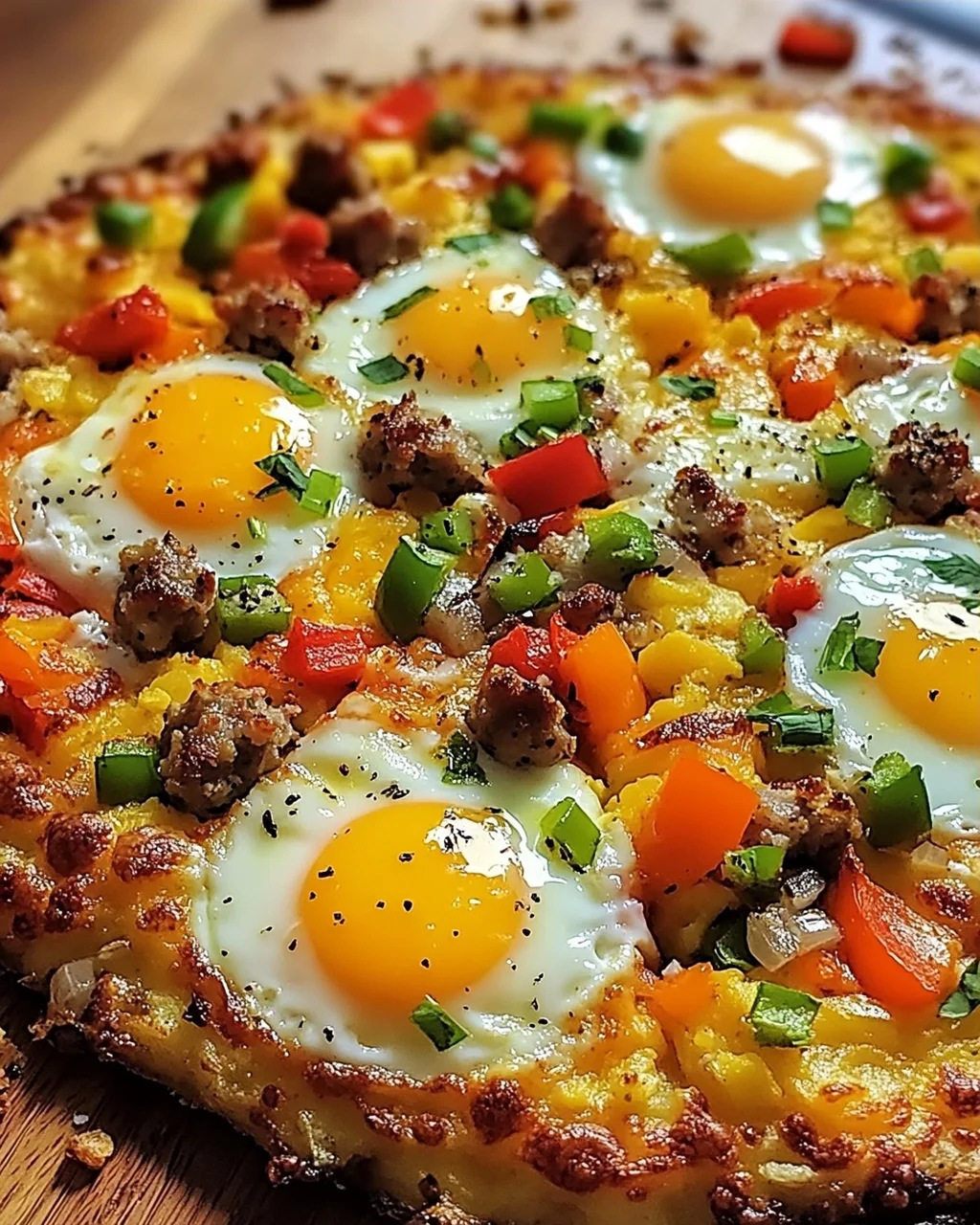 Frühstückspizza Kartoffelrösti Kruste für Genießer
