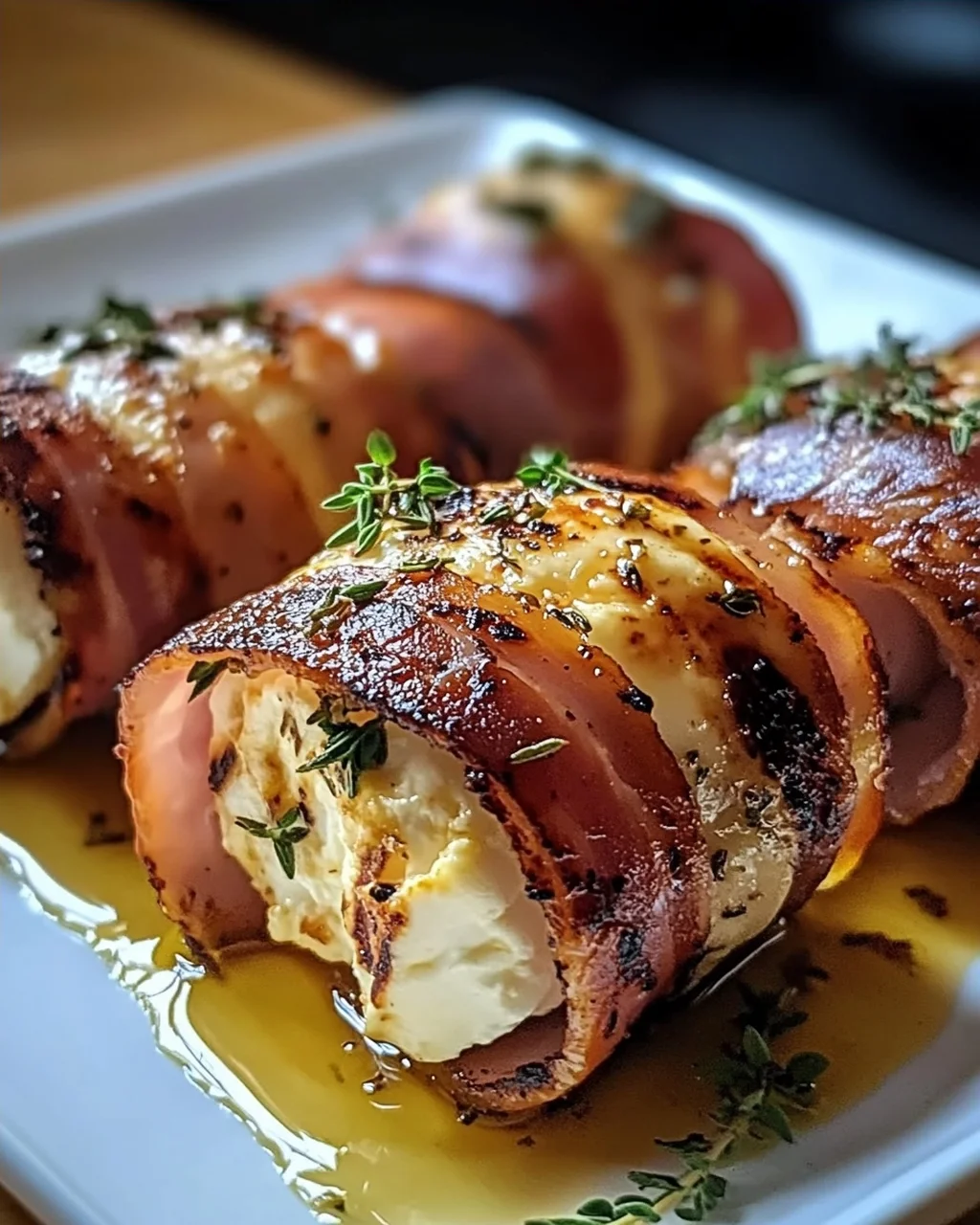 Gegrillte Feta-Schinkenröllchen für köstliche Snacks