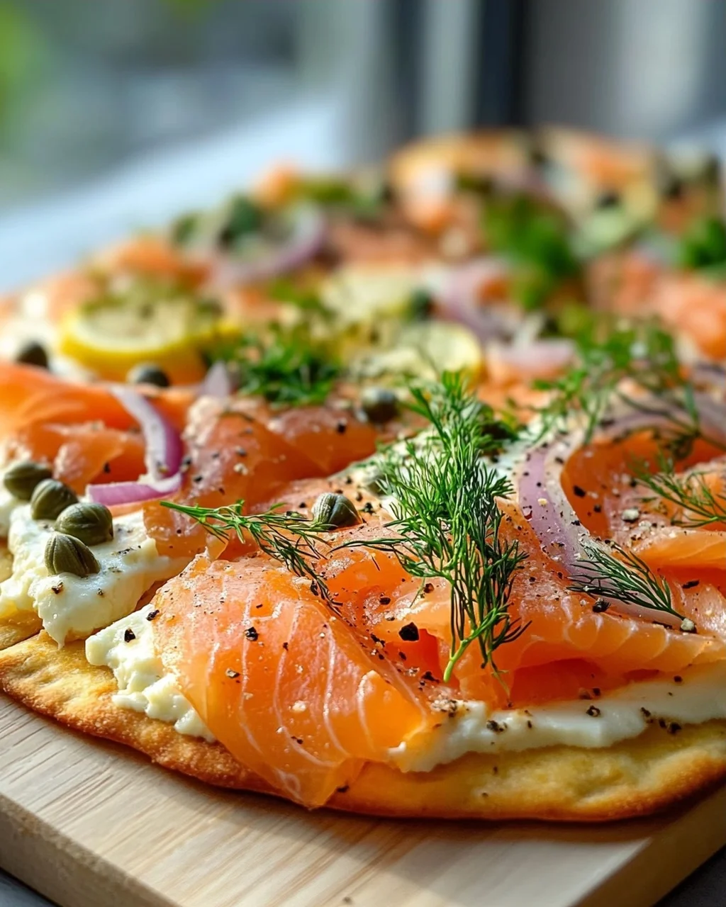 Geräucherter Lachs Frühstücks-Flatbread – Perfekt für den Start!