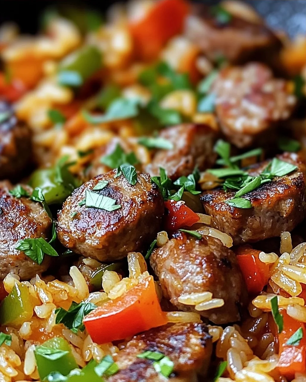 Herzhafte Rindswurst Reis Pfanne: Einfaches Ultimate-Rezept