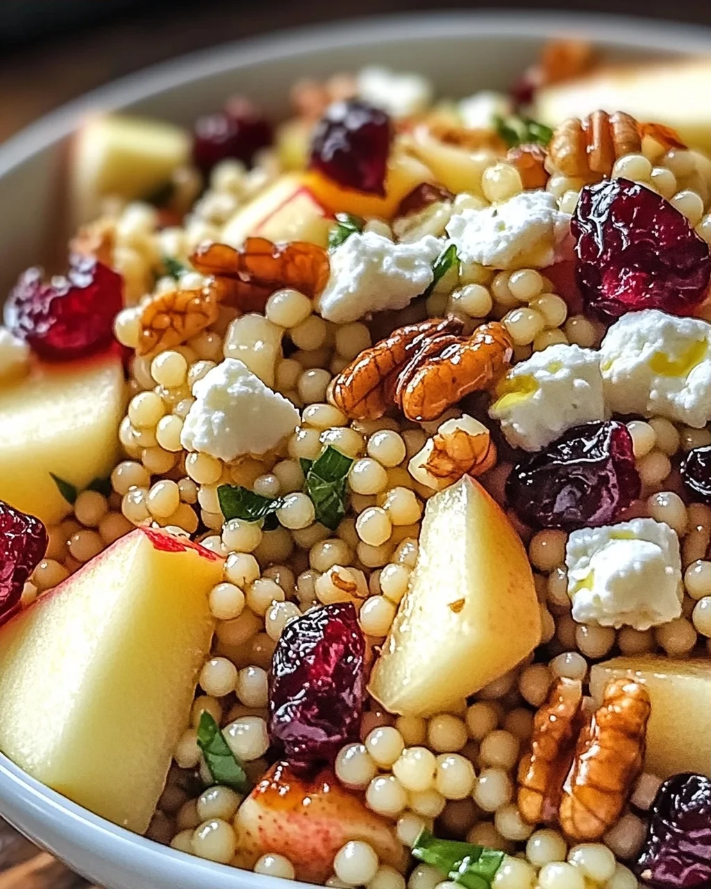 Honig Herbst Perle Couscous Salat für schnelle Küche