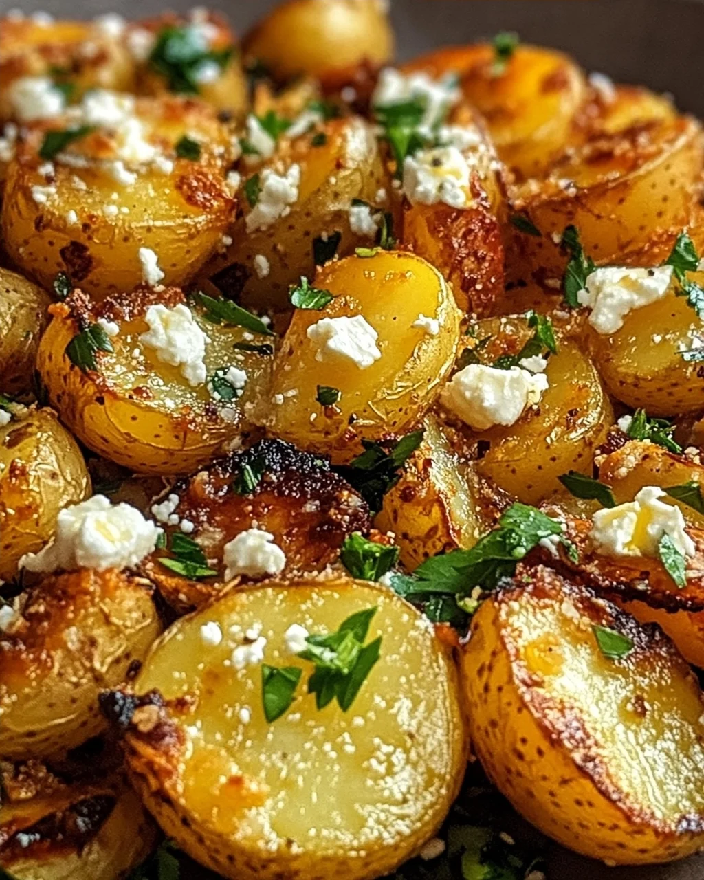 Kartoffeln mit Feta Knoblauch