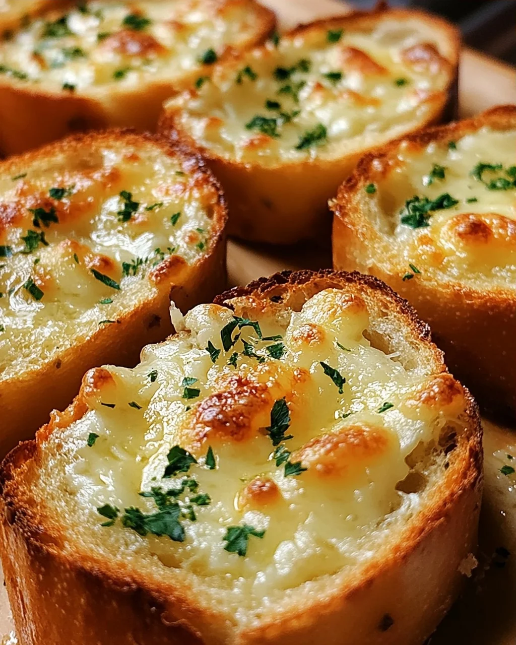 Käse Knoblauch Brot Häppchen