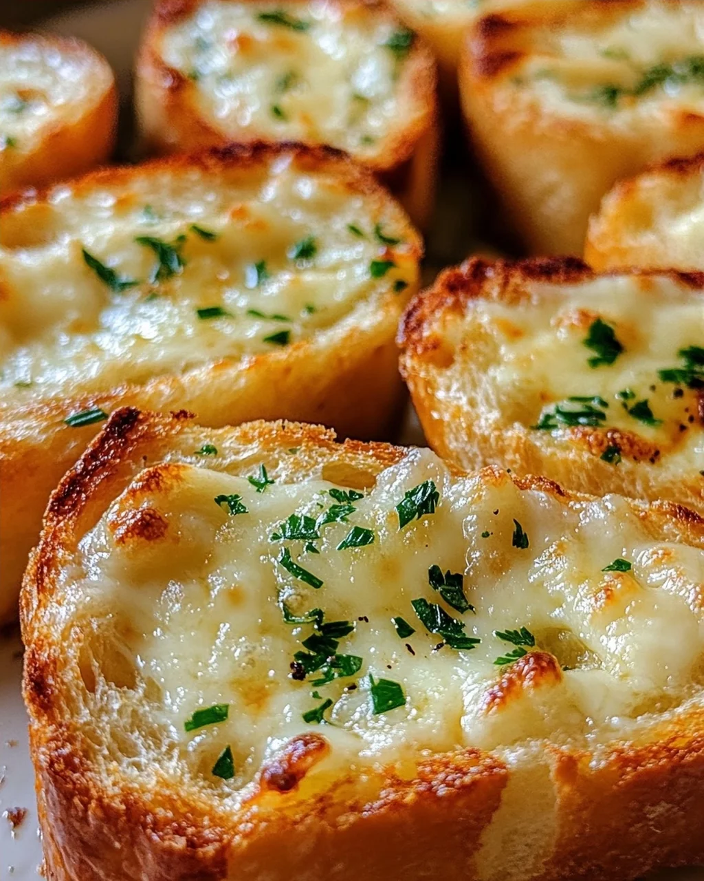 Käse Knoblauch Brot Häppchen