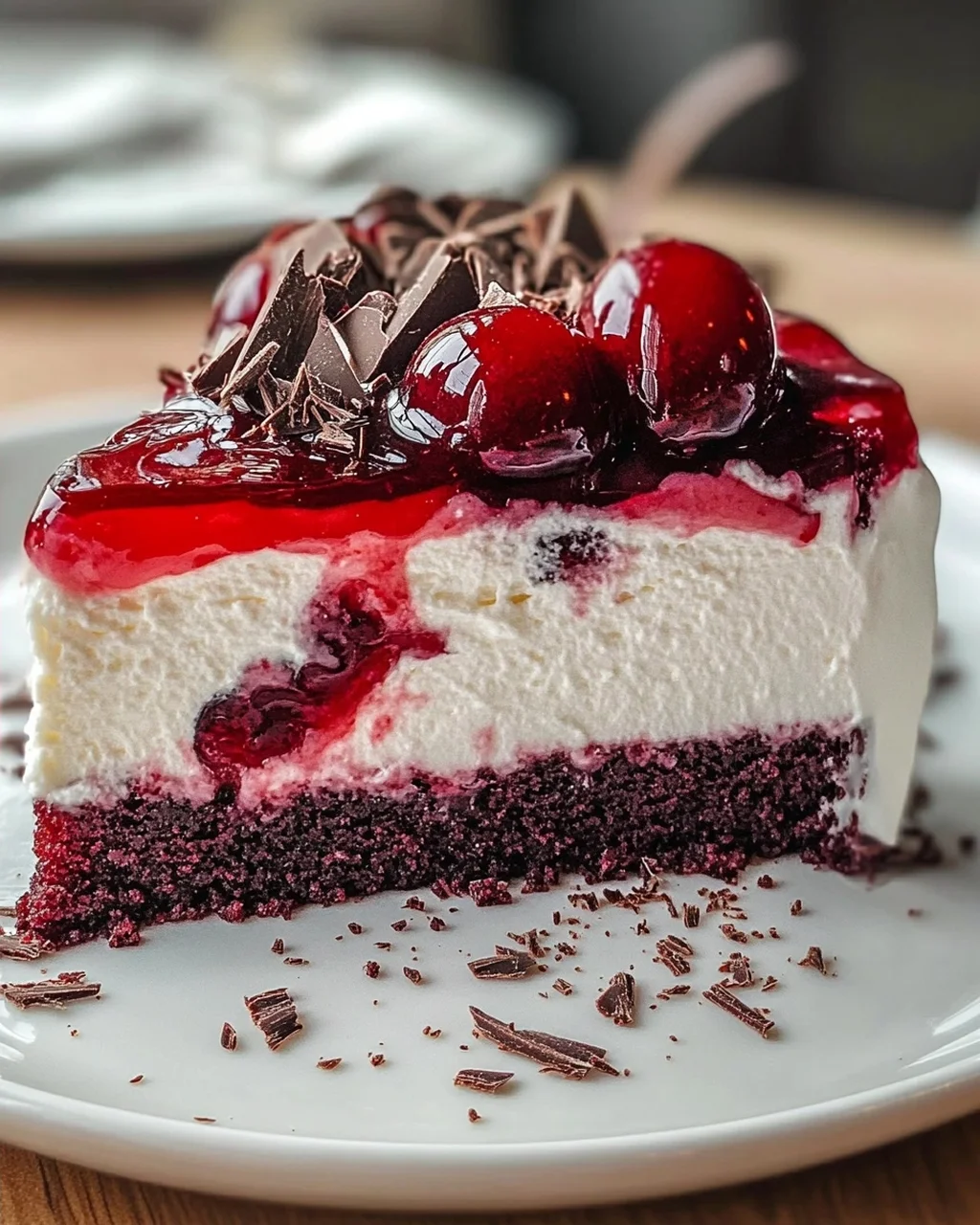 Kirschtorte mit Stracciatellacreme