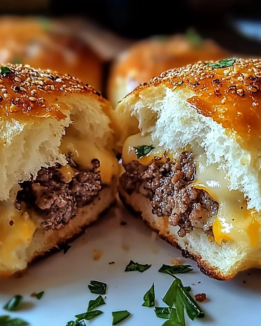 Knoblauch Parmesan Cheeseburger Bomben – Ein Genuss zum Verlieben
