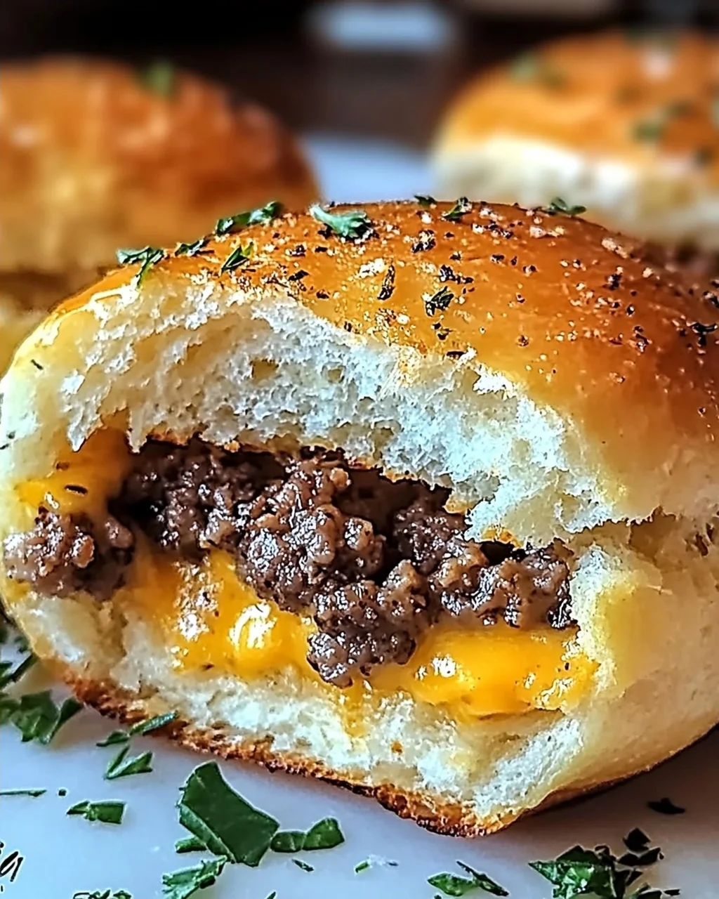 Knoblauch Parmesan Cheeseburger Bomben – Ein Genuss zum Verlieben