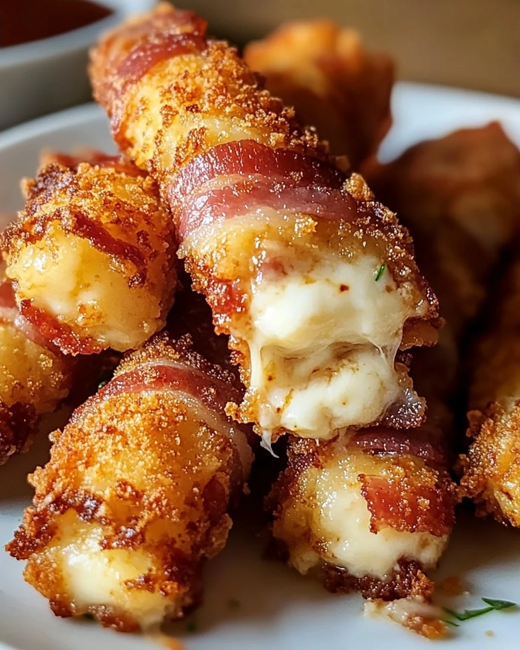Knusprige Beef Bacon Mozzarella Sticks – Ein Genuss!