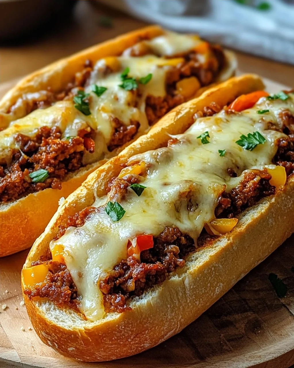 Knusprige überbackene Hackfleisch Baguettes – Nie wieder matschig!