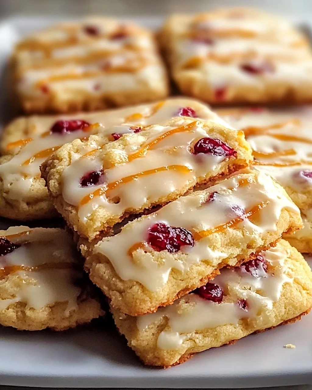 Köstliche Orange Cranberry Butterkekse für die Festtage