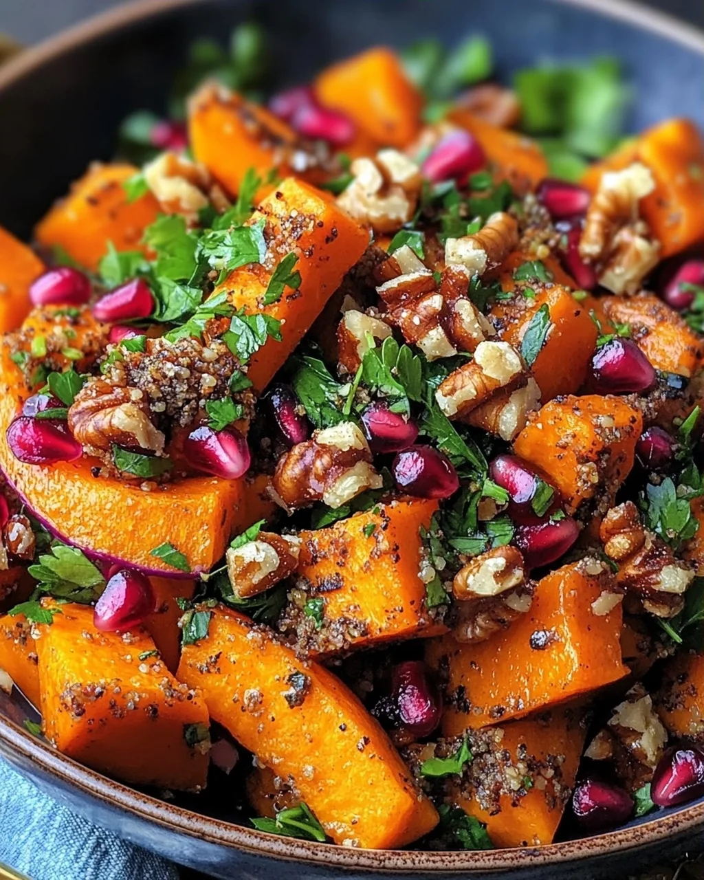 Libanesischer Gerösteter Kürbissalat: Würzig, frisch & gesund!