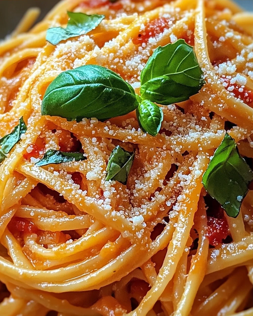Linguine mit Tomaten-Parmesansoße