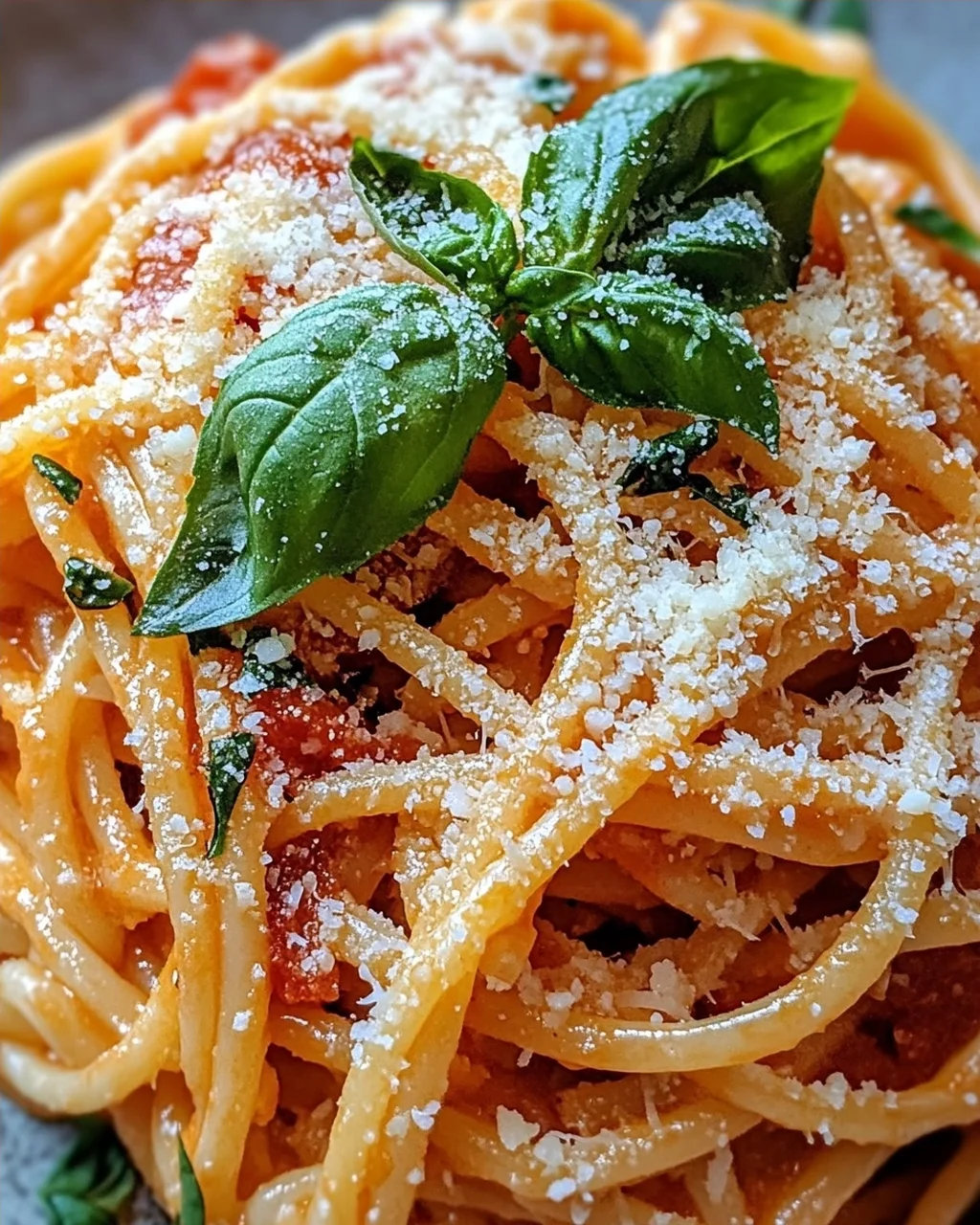 Linguine mit Tomaten-Parmesansoße