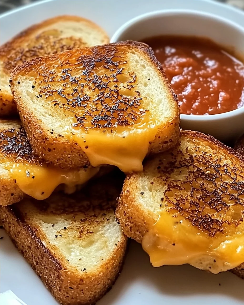 Mini gegrillte Käse-Dips für den perfekten Snack