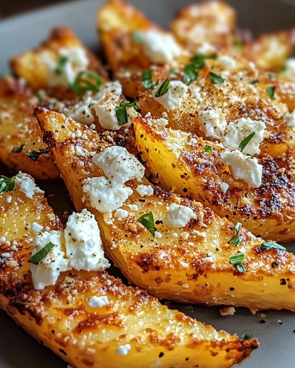 Röstiecken mit Feta überbacken