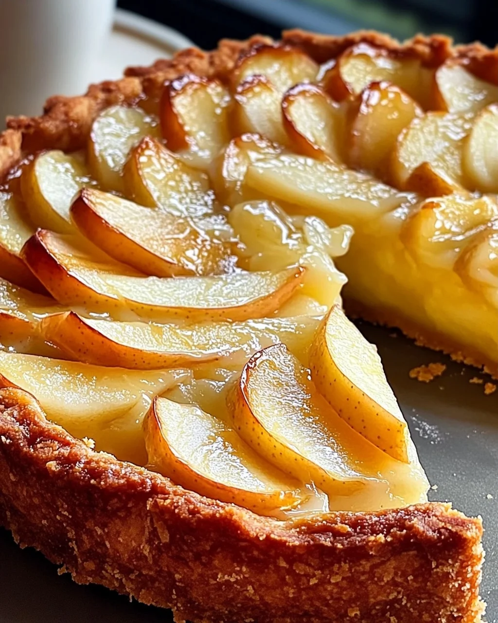 Saftige Apfeltarte mit Rahmguss