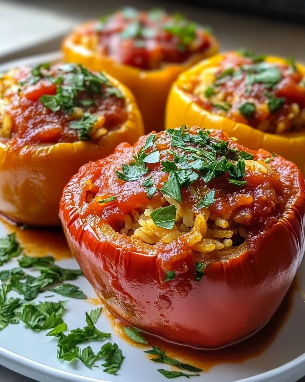 Saftige Hähnchen-Paprika mit Tomatensauce – Einfach Lecker!