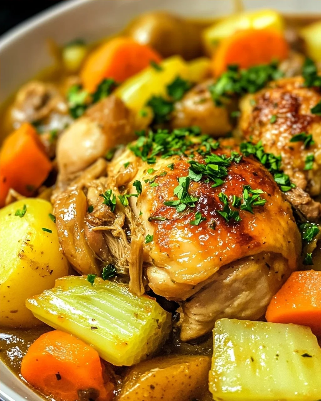 Saftiger Crockpot Chicken Pot Roast – Einfach & Lecker!