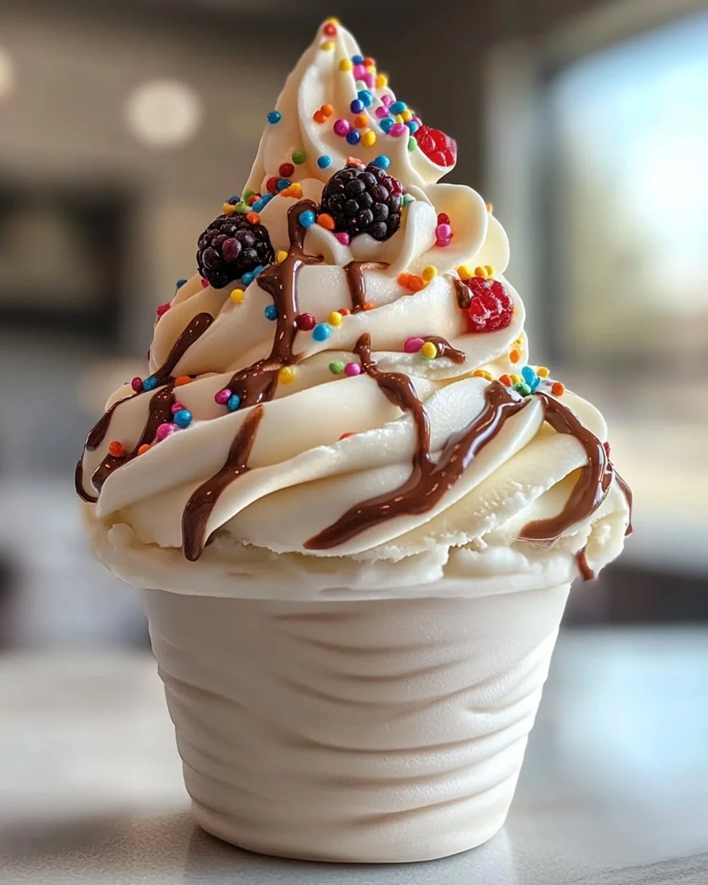 Softeis Frozen Yogurt: Selbstgemacht, cremig, unwiderstehlich!