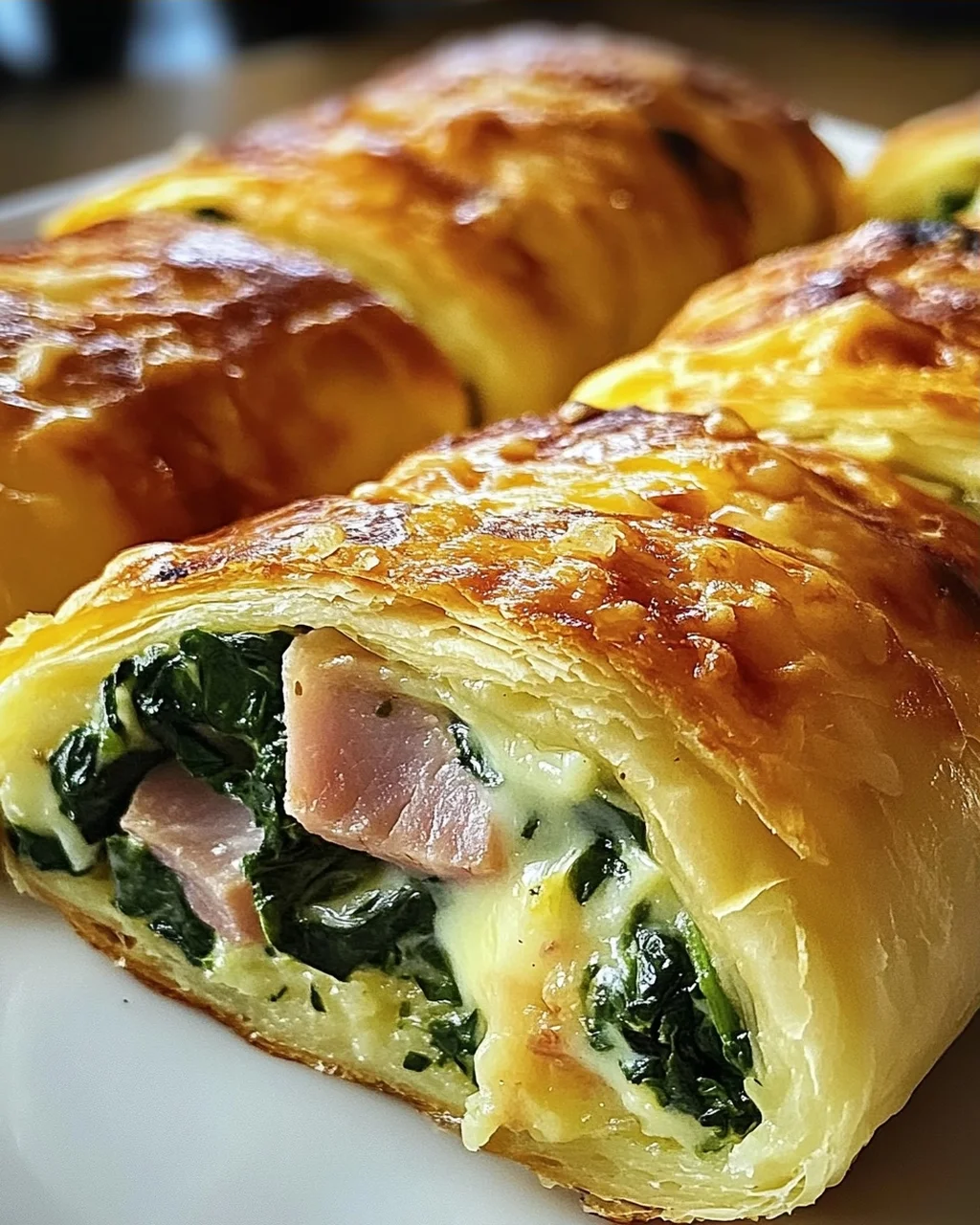 Spinat Schinken Frühstücksrollen für einen perfekten Start