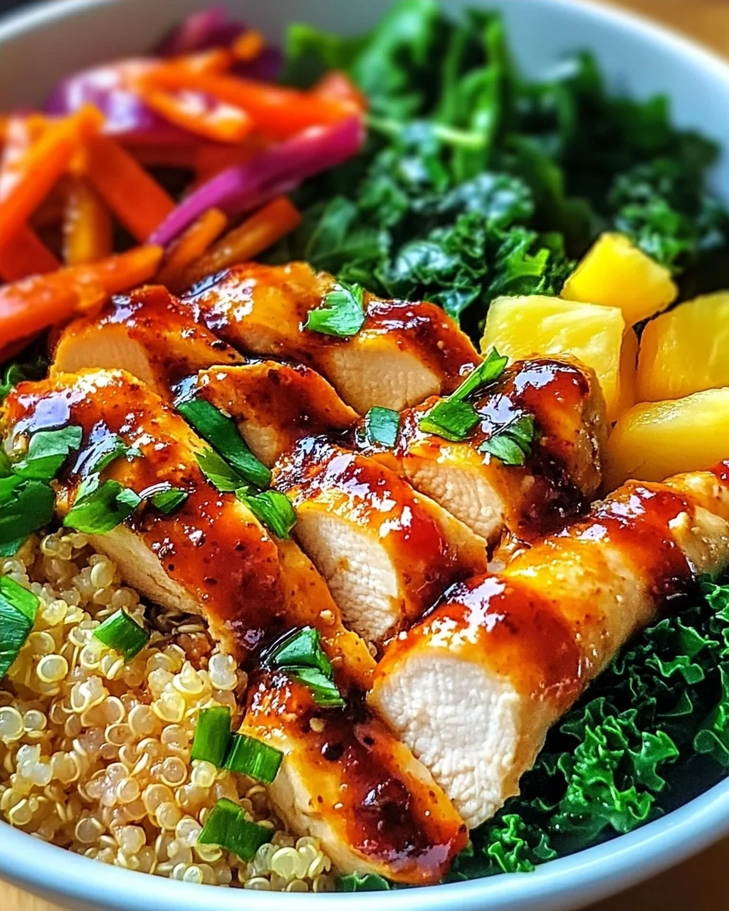 Thai Süß-Chili-Hühnchen Buddha-Schalen leicht gemacht