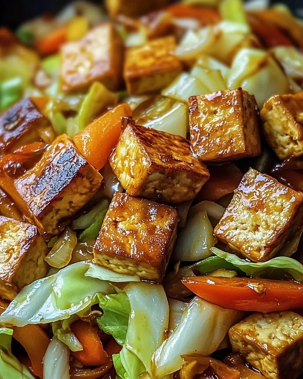 Tofu Kohlgemüse Pfanne