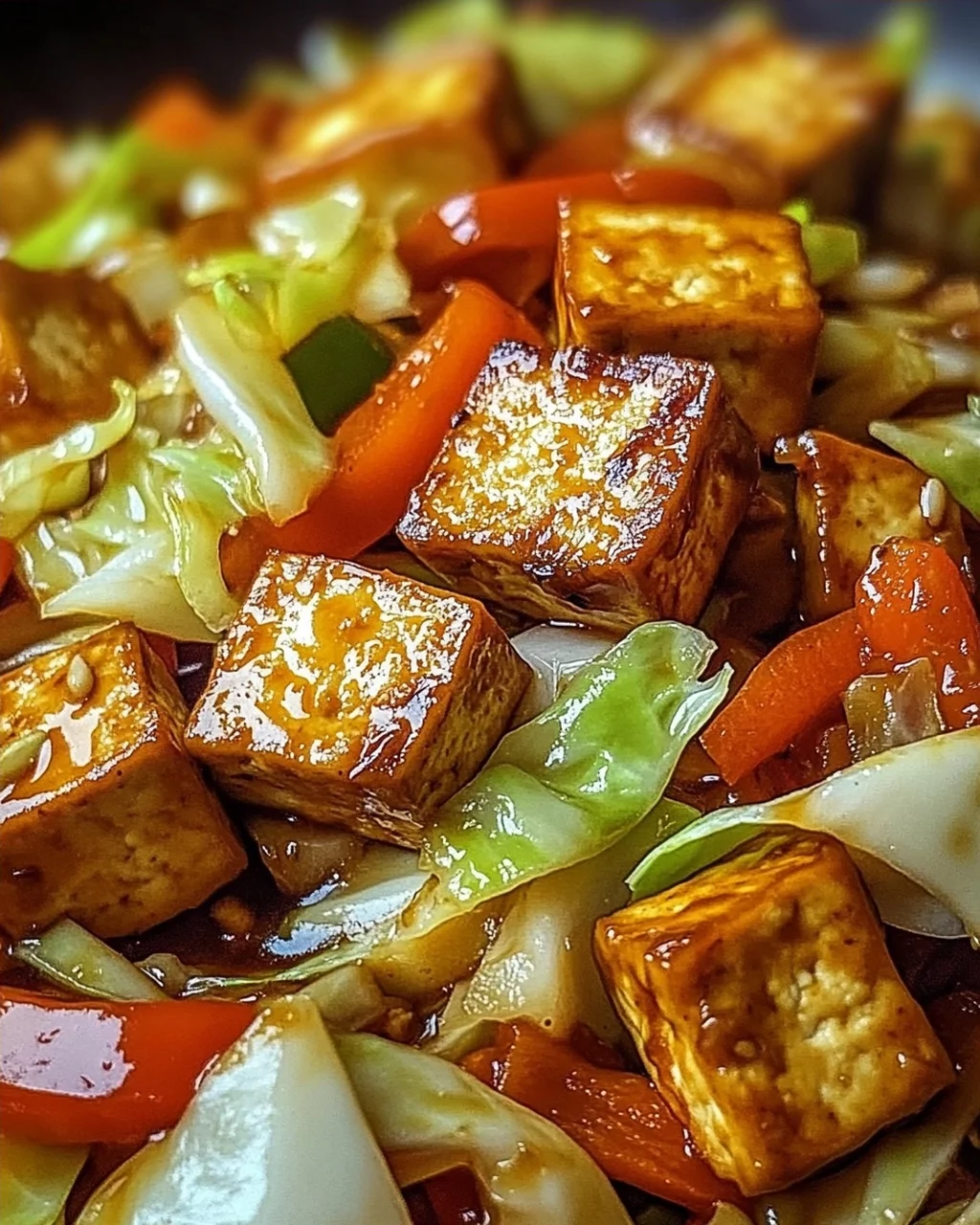 Tofu Kohlgemüse Pfanne