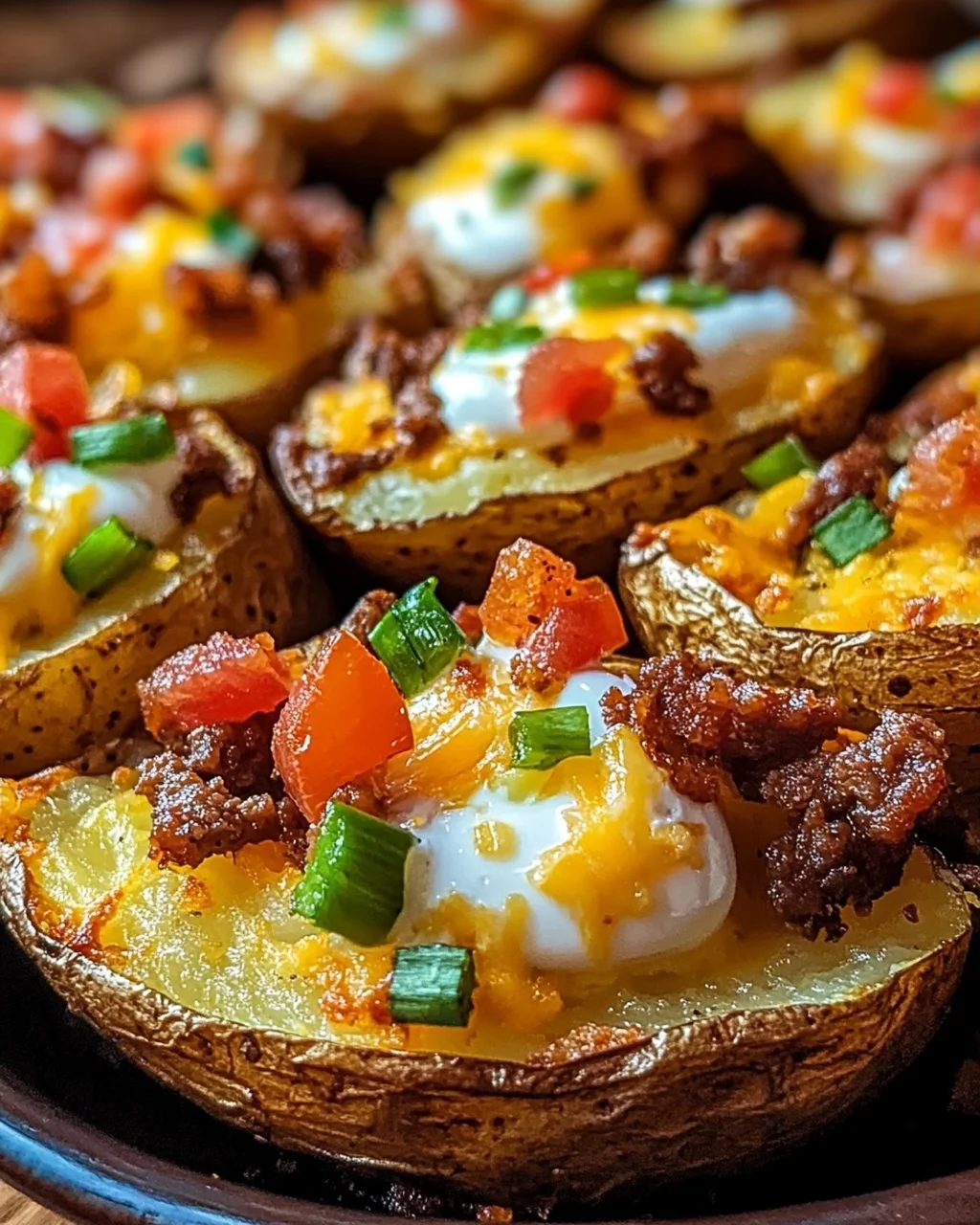 Überbackene Kartoffeln aus der Heißluftfritteuse