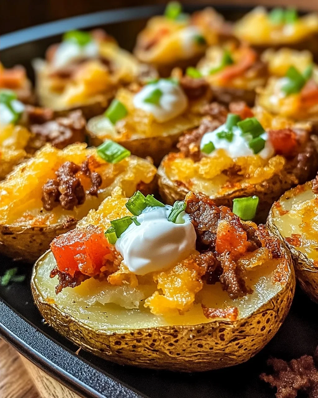 Überbackene Kartoffeln aus der Heißluftfritteuse
