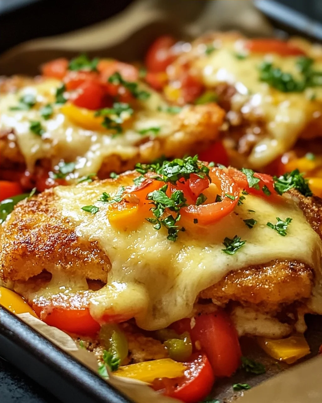 Überbackene Partyschnitzel aus dem Ofen – Ein Genuss!