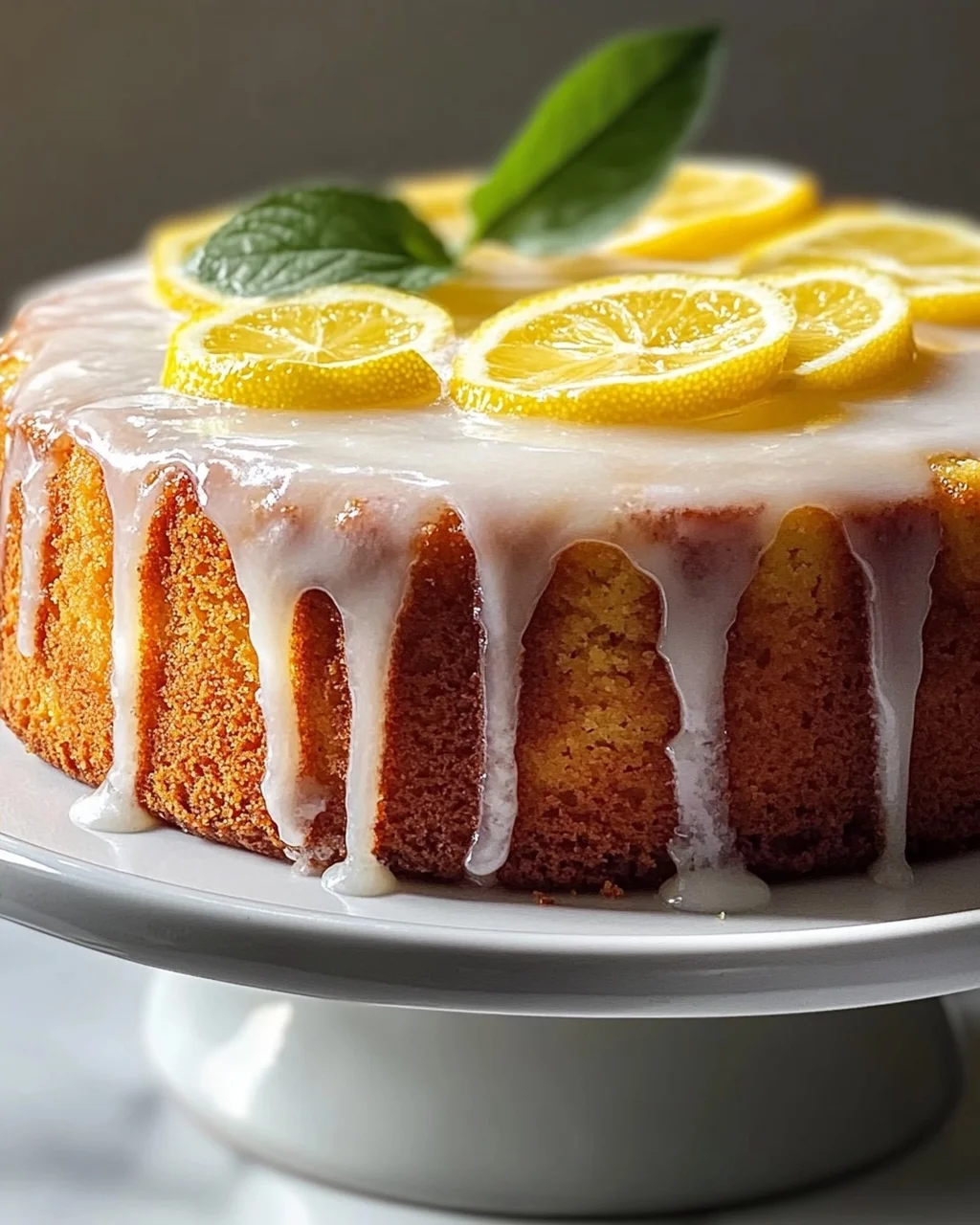 Zitronen Blaunon alkoholfreier Kastenkuchen mit Joghurtglasur